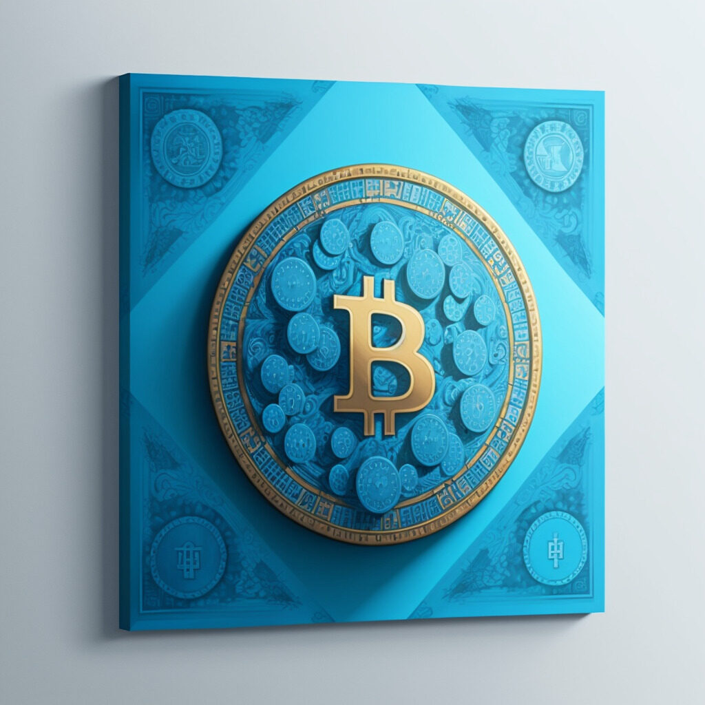 ビットコイン 水色